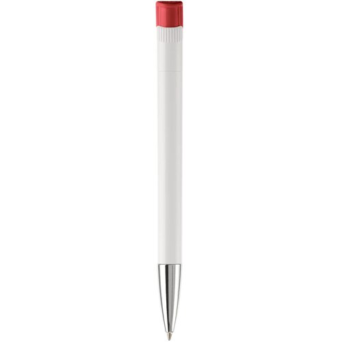 Balpen Apollo hardcolour wit / rood