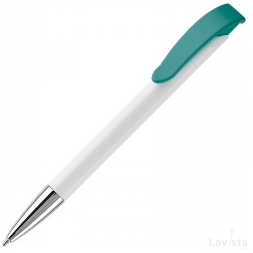 Balpen Apollo hardcolour wit / turquoise