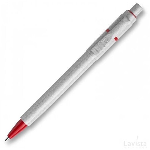 Balpen Baron Stone hardcolour grijs / rood
