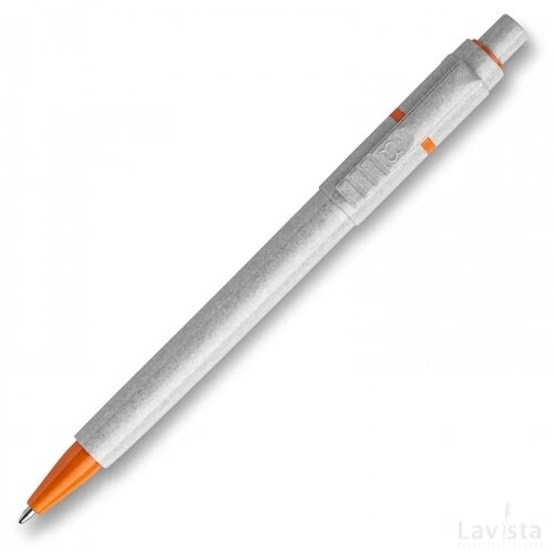 Balpen Baron Stone hardcolour grijs / oranje