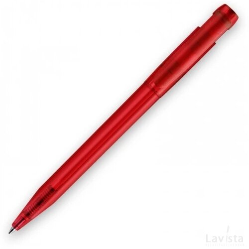Balpen Pier Clear transparant transparant rood