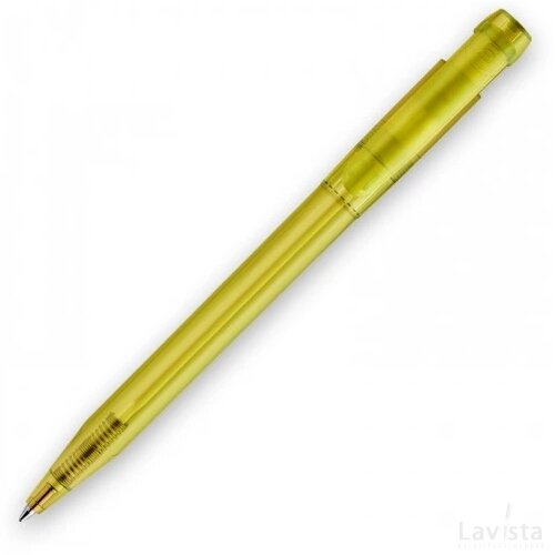 Balpen Pier Clear transparant transparant geel