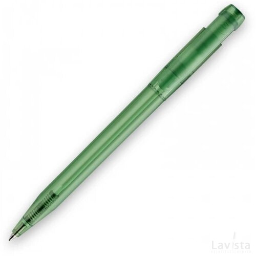 Balpen Pier Clear transparant transparant donker groen