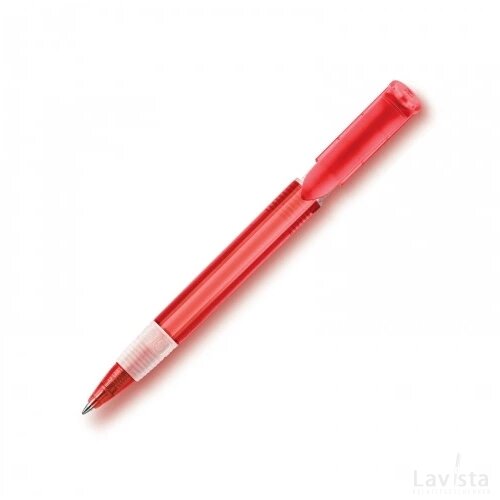 Balpen S40 Grip Clear transparant transparant rood