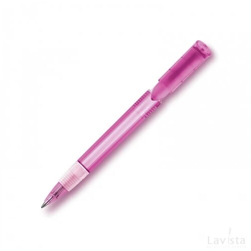 Balpen S40 Grip Clear transparant transparant roze