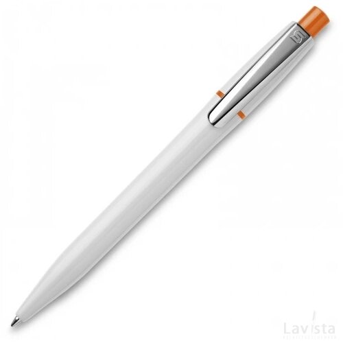 Balpen Semyr hardcolour wit / oranje