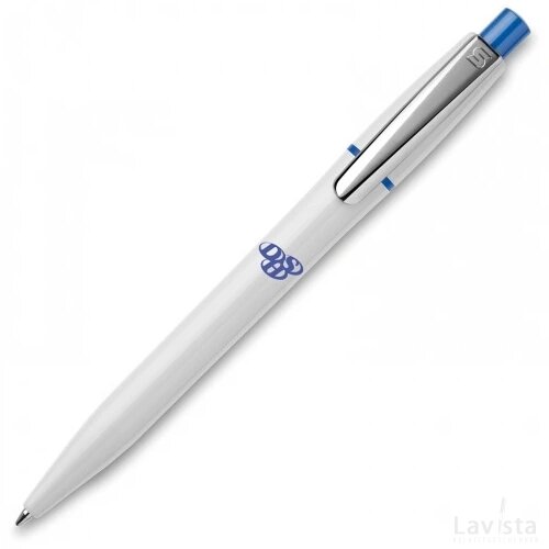 Balpen Semyr hardcolour wit / licht blauw