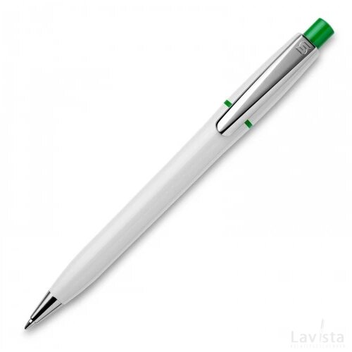 Balpen Semyr Chrome hardcolour wit / groen
