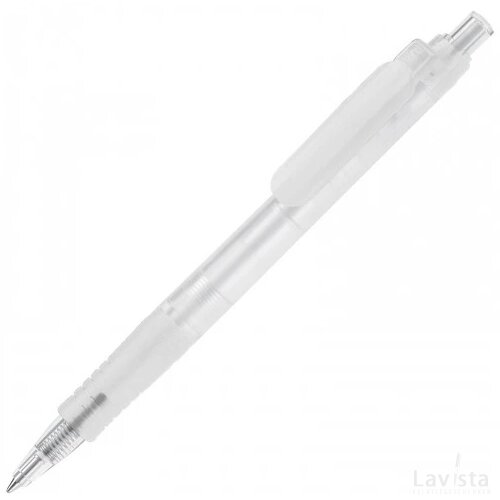 Balpen Vegetal Pen Clear transparant frosted wit
