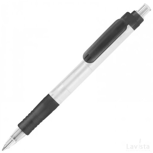 Balpen Vegetal Pen Clear transparant frosted zwart