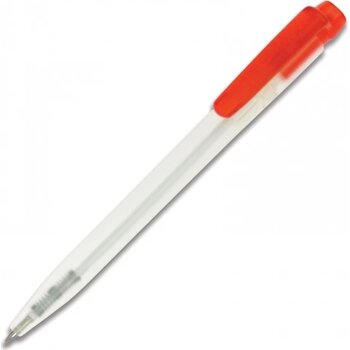 Balpen Ingeo TM Pen Clear transparant frosted rood