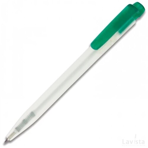 Balpen Ingeo TM Pen Clear transparant frosted groen