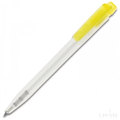 Balpen Ingeo TM Pen Clear transparant frosted geel