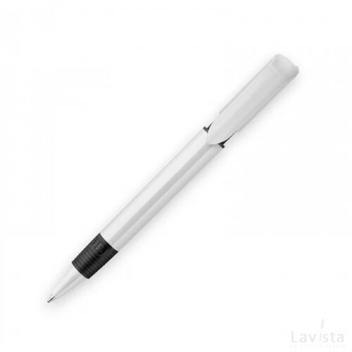Balpen S40 Grip hardcolour wit / zwart