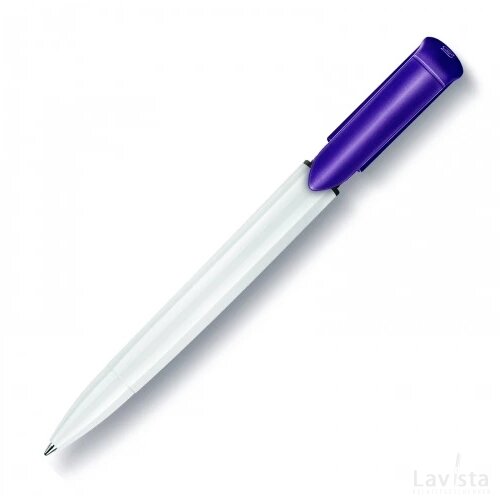 Balpen S40 Colour hardcolour wit / lila