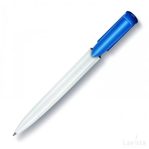 Balpen S40 Colour hardcolour wit / licht blauw