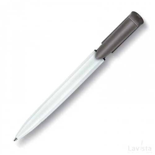 Balpen S40 Colour hardcolour wit / grijs