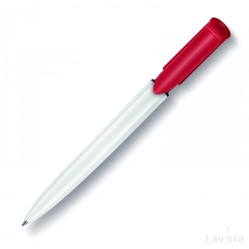 Balpen S40 Colour hardcolour wit / rood