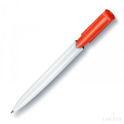 Balpen S40 Colour hardcolour wit / oranje