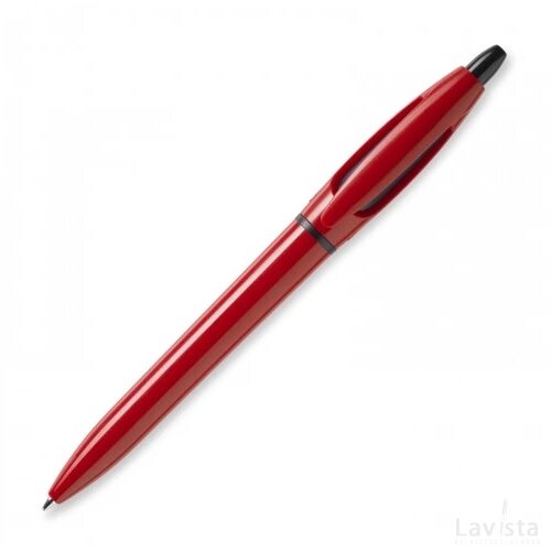 Balpen S! Extra hardcolour rood / zwart