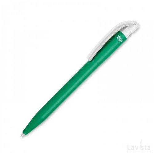 Balpen S45 Bio hardcolour groen / wit