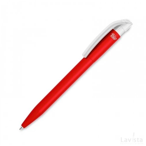 Balpen S45 Bio hardcolour rood / wit
