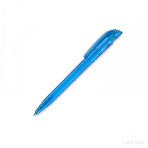 Balpen S45 R-PET transparant transparant blauw