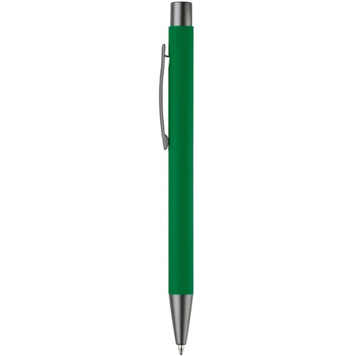 Balpen metaal New York rubberised groen