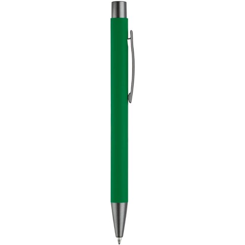 Balpen metaal New York rubberised groen