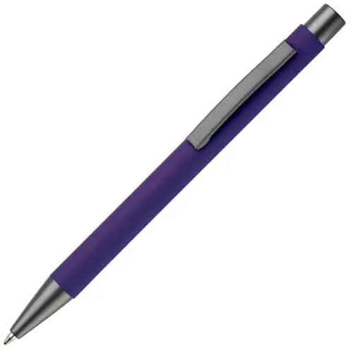 Balpen metaal New York rubberised paars