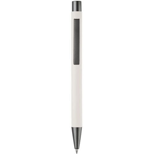 Balpen metaal New York rubberised wit