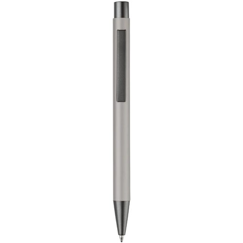 Balpen metaal New York rubberised licht grijs