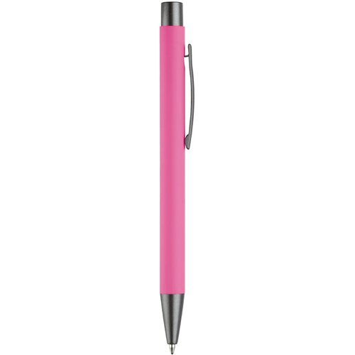 Balpen metaal New York rubberised roze