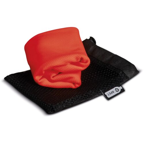 RPET koelhanddoek in zakje Rood