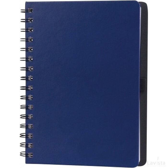 Spiraal notitieboek met gerecycled papier A5 donker blauw
