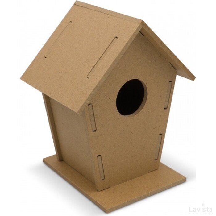 Vogelhuisje bouwpakket hout bedrukken? en snel in