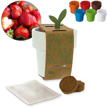 Hot-but-cool beker met aardbeien zaadjes Lichtgroen