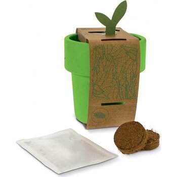 Hot-but-cool beker met aardbeien zaadjes licht groen