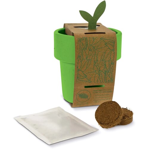Hot-but-cool beker met aardbeien zaadjes Lichtgroen