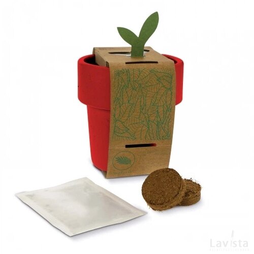 Hot-but-cool beker met aardbeien zaadjes rood