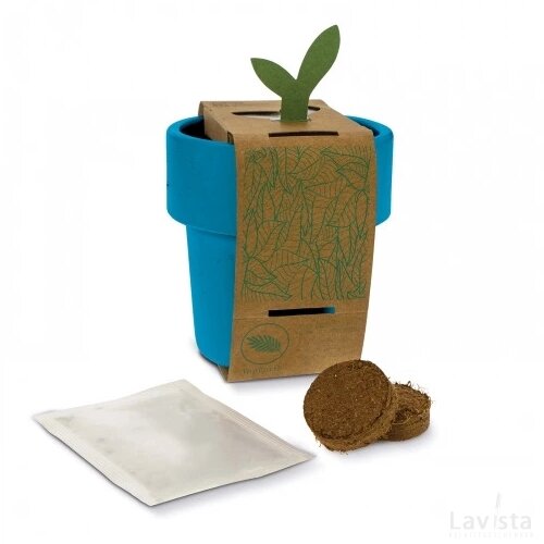 Hot-but-cool beker met aardbeien zaadjes blauw