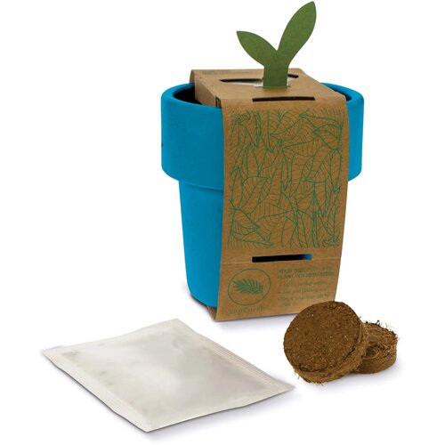 Hot-but-cool beker met aardbeien zaadjes Blauw