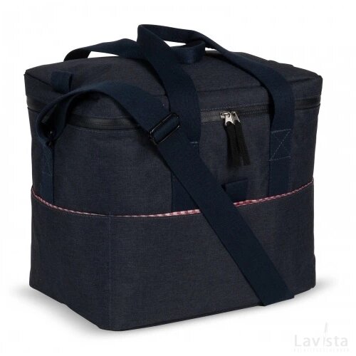 Picknick koeltas R-PET donker blauw