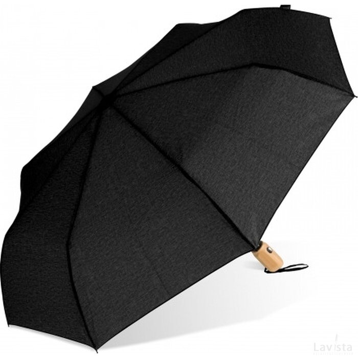 Opvouwbare paraplu 21” R-PET auto open zwart