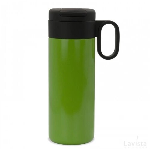Thermofles Flow met handvat 400ml licht groen