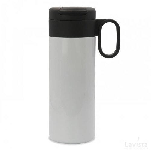 Thermofles Flow met handvat 400ml wit