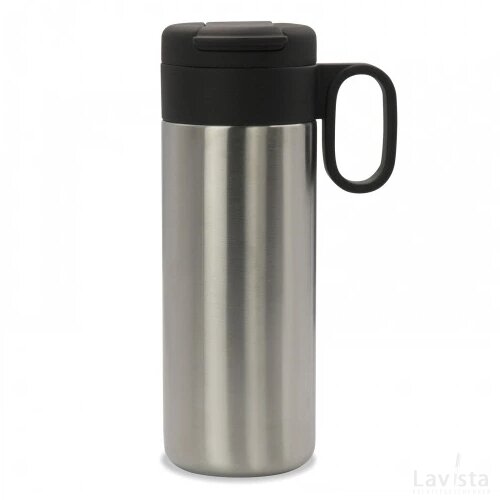 Thermofles Flow met handvat 400ml zilver
