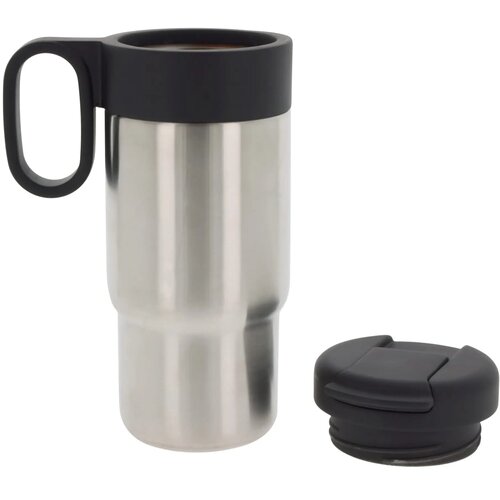 Auto thermofles met handvat Zilver 300 ml