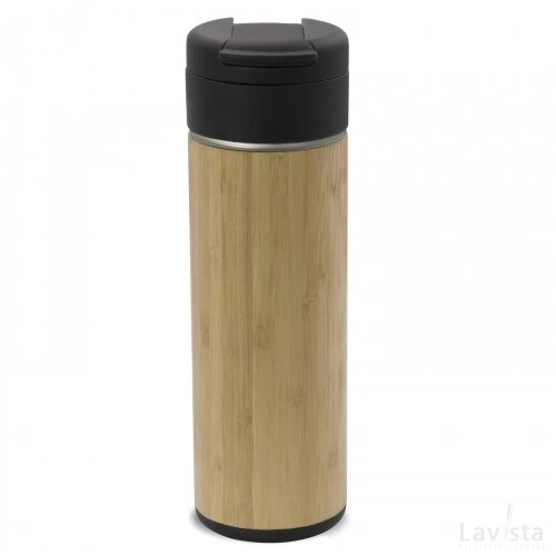 Thermofles Flow bamboe 400ml hout