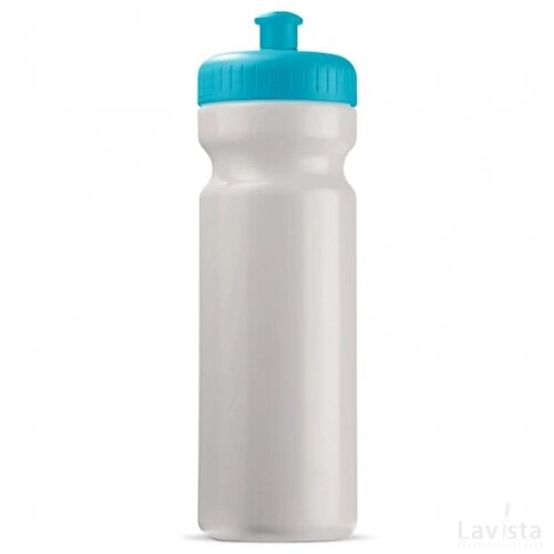 Sportbidon classic 750ml wit / licht blauw